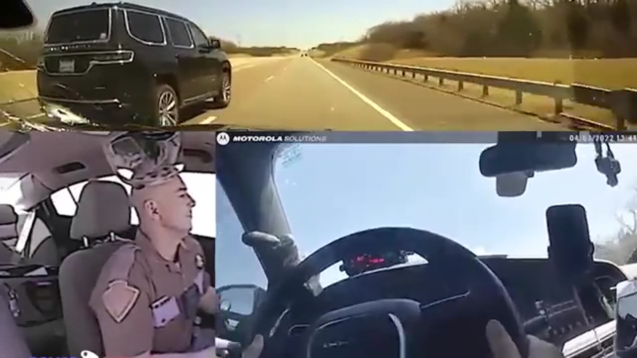 The most brutal incredible end of a high -speed chase ... | Police Dashcam