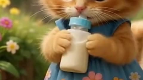 🥰 cute Baby cat 💖🥳😍💕