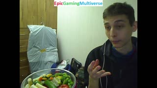 Eating Vegetables During A Meal On 6-16-2018 As A Former Raw Vegan
