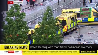Moment Car Plows Into Liverpool Crowd