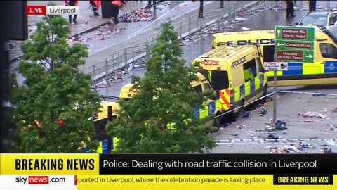 Moment Car Plows Into Liverpool Crowd