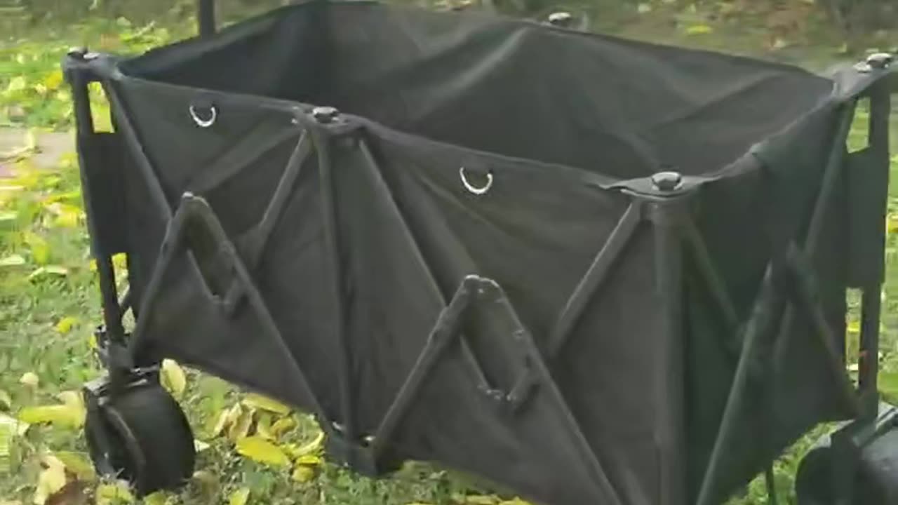 Outdoor Camping Trolley Black carts