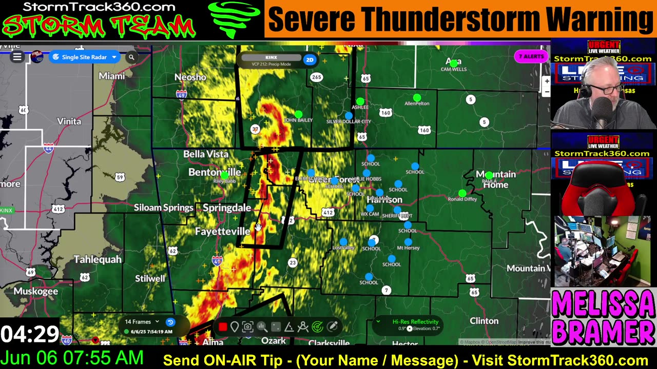 LIVE SEVERE WEATHER COVERAGE - Arkansas & Missouri Ozarks