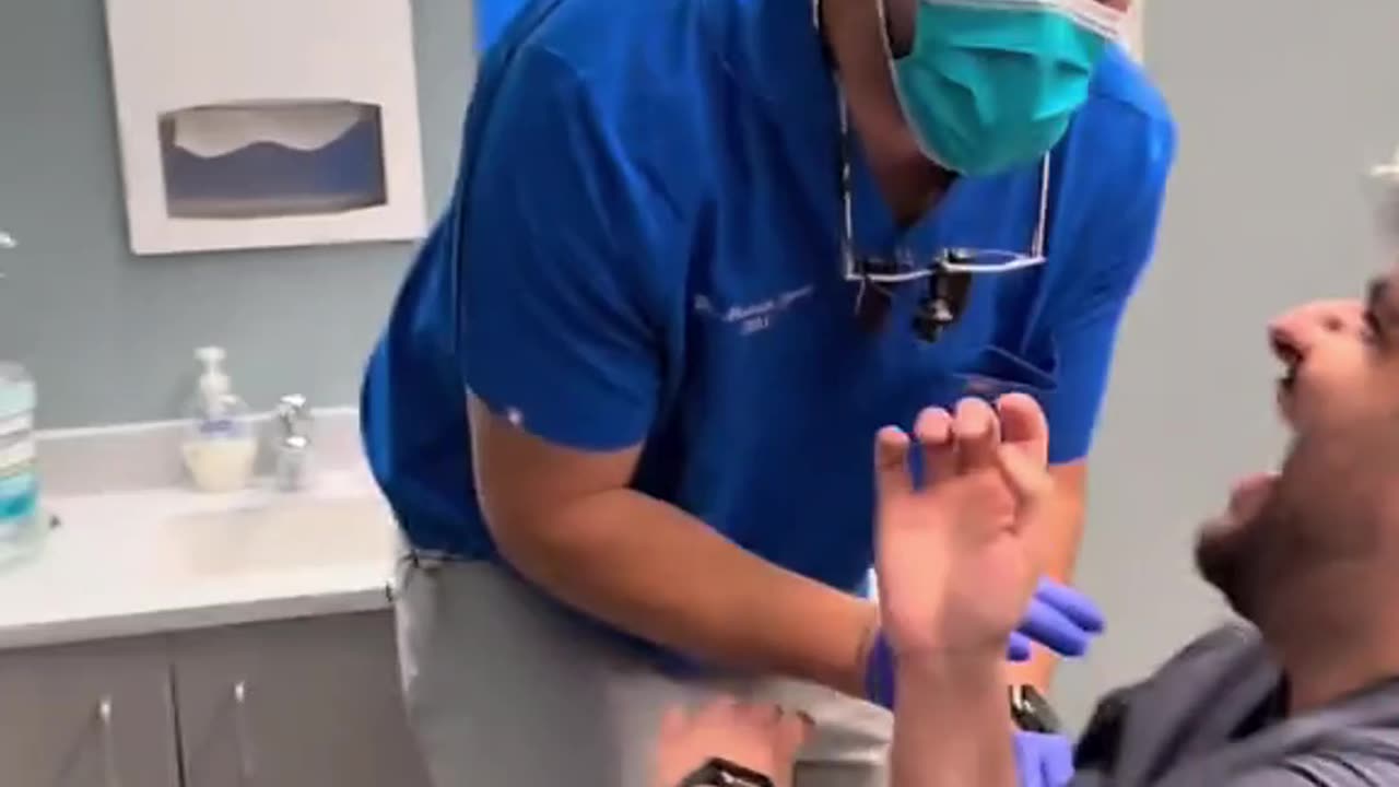 guy has dog jaw