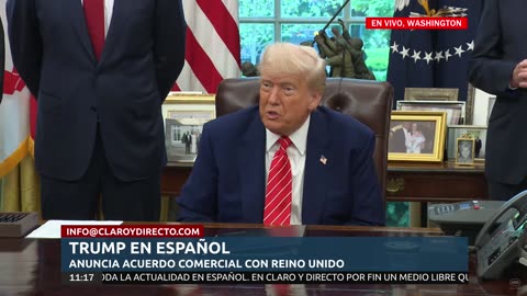 EN VIVO Y EN ESPAÑOL, TRUMP anuncia "importante acuerdo comercial" con Reino Unido
