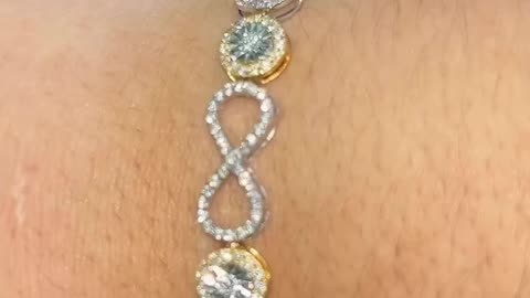 Ladies Diamond Infinity & Heart Bracelets