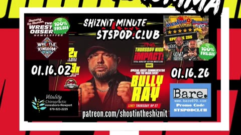 SHIZNIT MINUTE 01.16.26 - BT TALKS TNA IMPACT AMC DEBUT !!