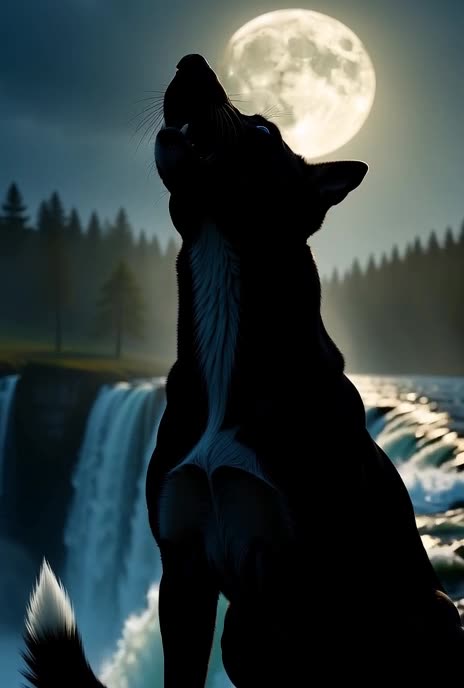 The Moon-Gazing Sentinel, AI Video