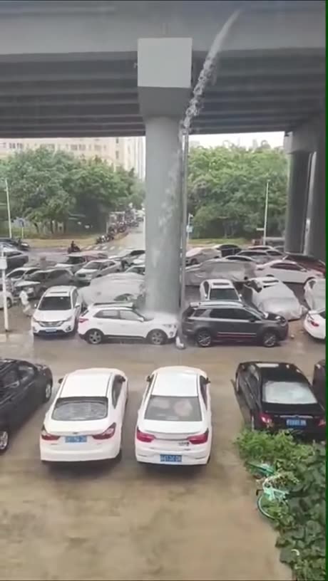 Windshield Waterfall