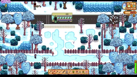 Stardew Valley: End of Fall and starting Winter.