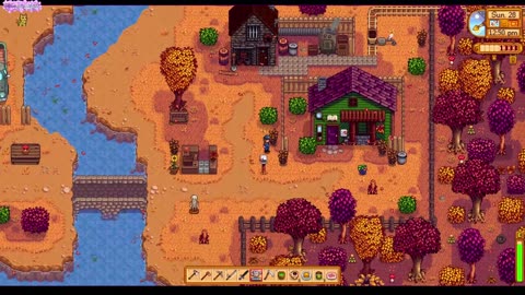 Stardew Valley: End of Fall and starting Winter.