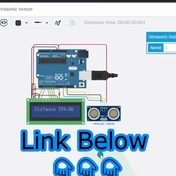 Easy #Tinkercad #Arduino distance measurement using ultrasonic sensor #AeroArduino