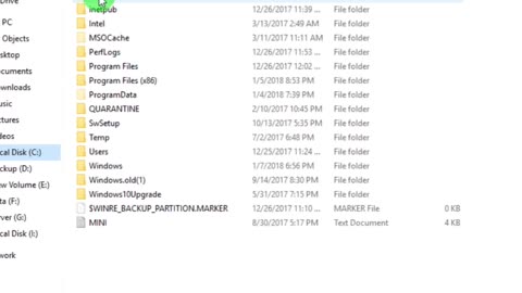 show hidden files and folder