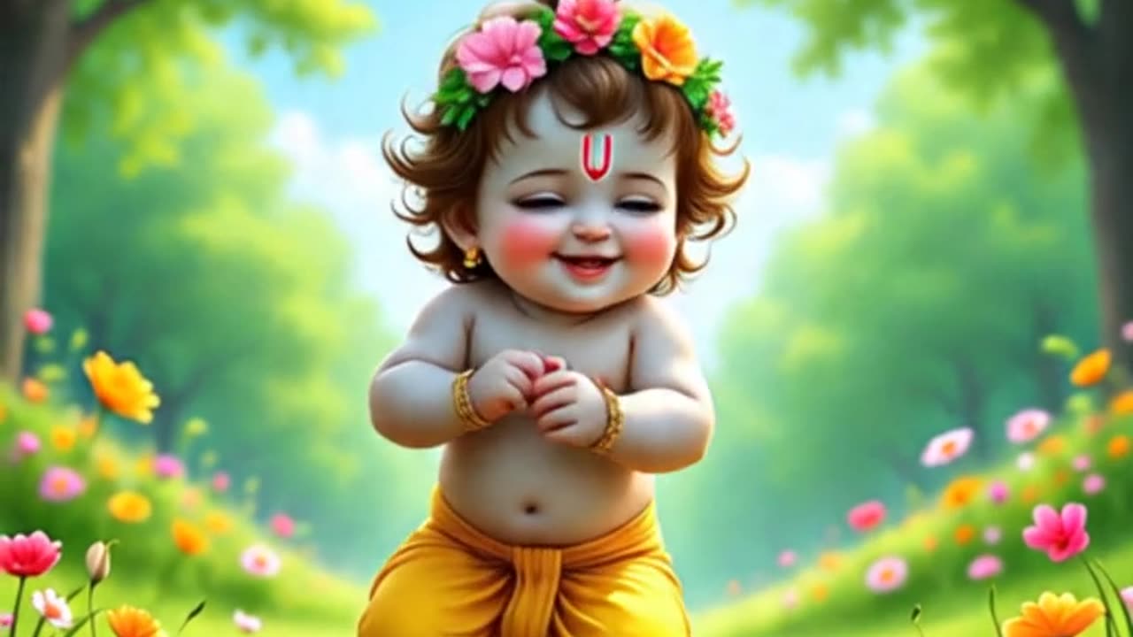 Baby Krishna Dancing Video (5)