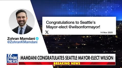 'WATCH OUT SEATTLE': Steve Hilton SENDS WARNING as Mamdani congrats mayor-elect