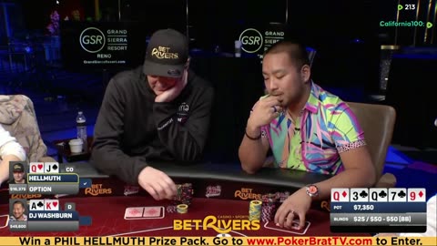 Phil Hellmuth, Jungleman, Xuan Liu, 3COIN ♦ Day 2♦ Livestream High Stakes Poker Cash Game