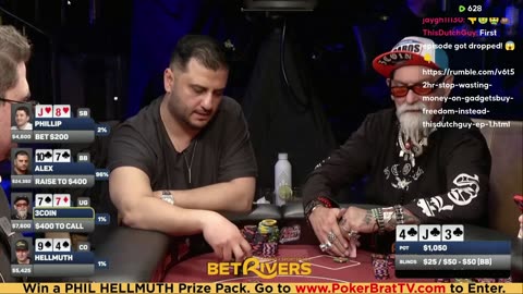 Phil Hellmuth, Jungleman, Xuan Liu, 3COIN ♦ Day 2♦ Livestream High Stakes Poker Cash Game