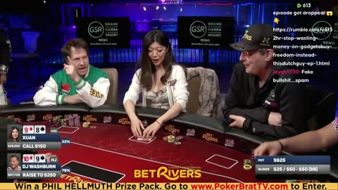 Phil Hellmuth, Jungleman, Xuan Liu, 3COIN ♦ Day 2♦ Livestream High Stakes Poker Cash Game