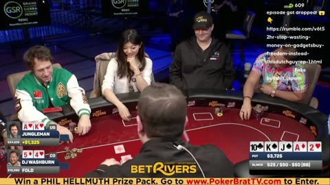 Phil Hellmuth, Jungleman, Xuan Liu, 3COIN ♦ Day 2♦ Livestream High Stakes Poker Cash Game