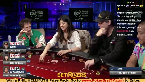 Phil Hellmuth, Jungleman, Xuan Liu, 3COIN ♦ Day 2♦ Livestream High Stakes Poker Cash Game