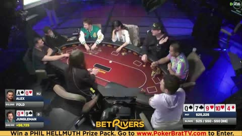 Phil Hellmuth, Jungleman, Xuan Liu, 3COIN ♦ Day 2♦ Livestream High Stakes Poker Cash Game