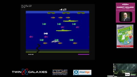 Atari 2600 EMU - Frogger II - Game 1 B/X - 9,412