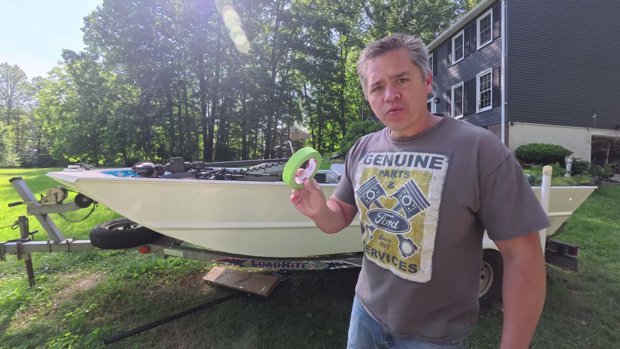 Painting an Xpress Jon Boat with Duralux marine paint Part 2