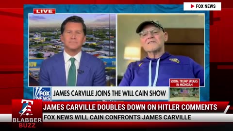 James Carville Doubles Down On Hitler Comments