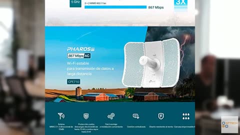 TP-Link CPE710 | 5GHz AC 867Mbps Long Range Gigabit Outdoor CPE for PtP and PtMP