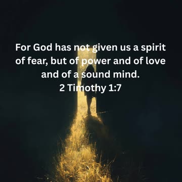 Fear Is a Lie | God Gave Us Power, Love & a Sound Mind