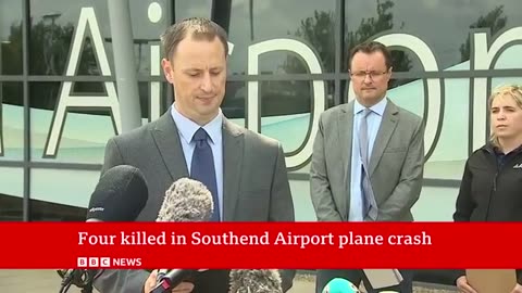 Four people killed in plane crash at London Southend Airport, police confirm | BBC News