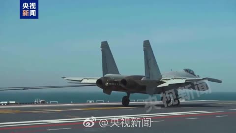 PLA footage of Fujian EMC launching & landing of J-15T & KJ-600 