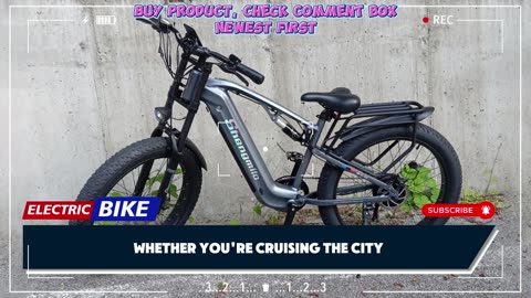 Shengmilo MX05 Electric Bike 500W Motor 17.5Ah 840WH Battery 26 inch Fat Tire Electric Bik