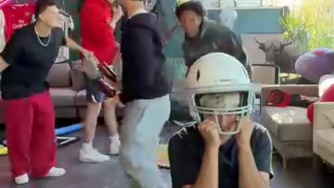 Mr Beast Extreme Helmet CHallenge