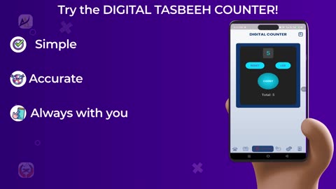 Digital Tasbeeh Counter – Count Your Dhikr Anytime | Noor Al-Quran App