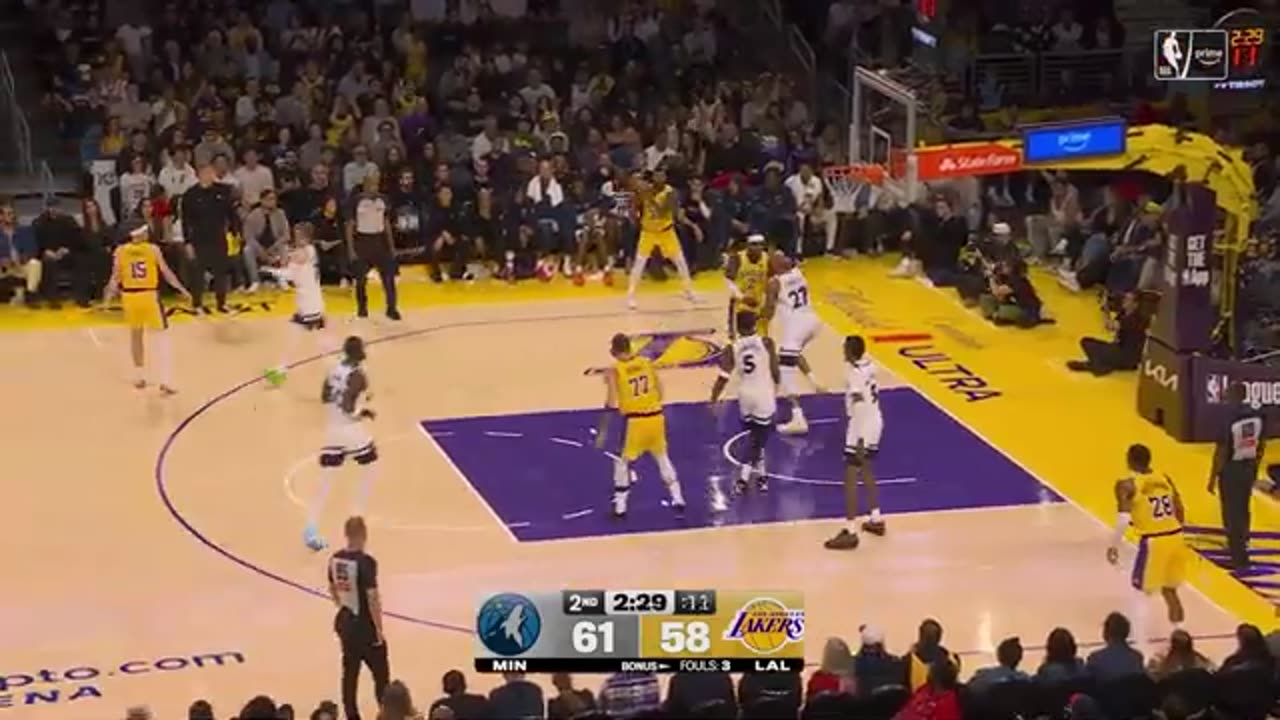 Lakers vs Minnesota timberwolves