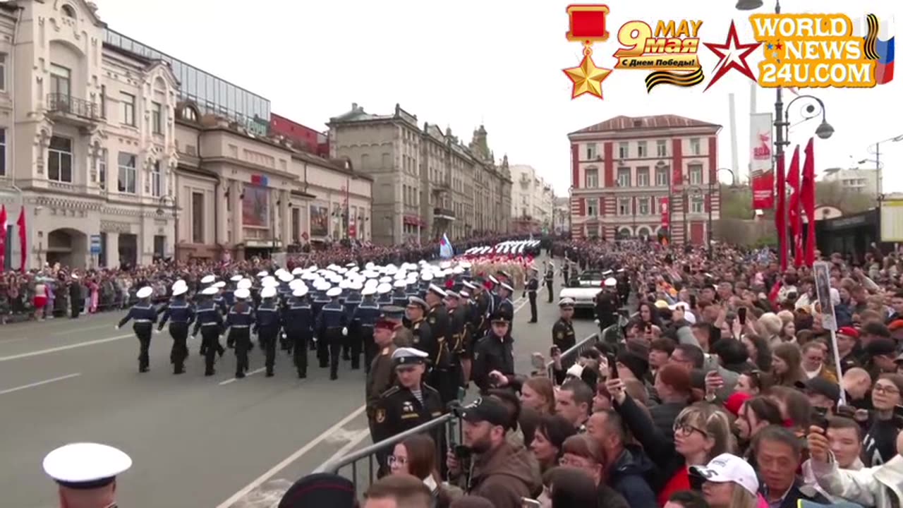 military parade was held in Vladivostok to mark the 80th Anniversary of Victory in GreatPatrioticWar