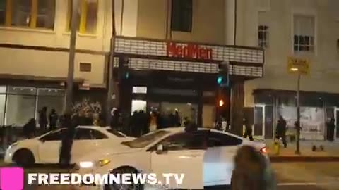 Massive loots happening in Stores right now in downtown Los Angeles. Total Chaos