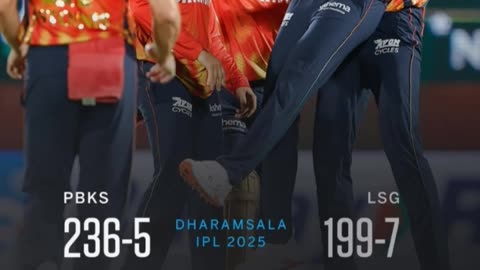 PBKS beat LSG by 37 runs in the 54th Match of IPL-25 in Dharamsala. Prabhsimran Singh POTM.