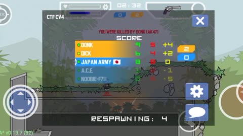 Mini militia classic 2 Vs 1 match challenge