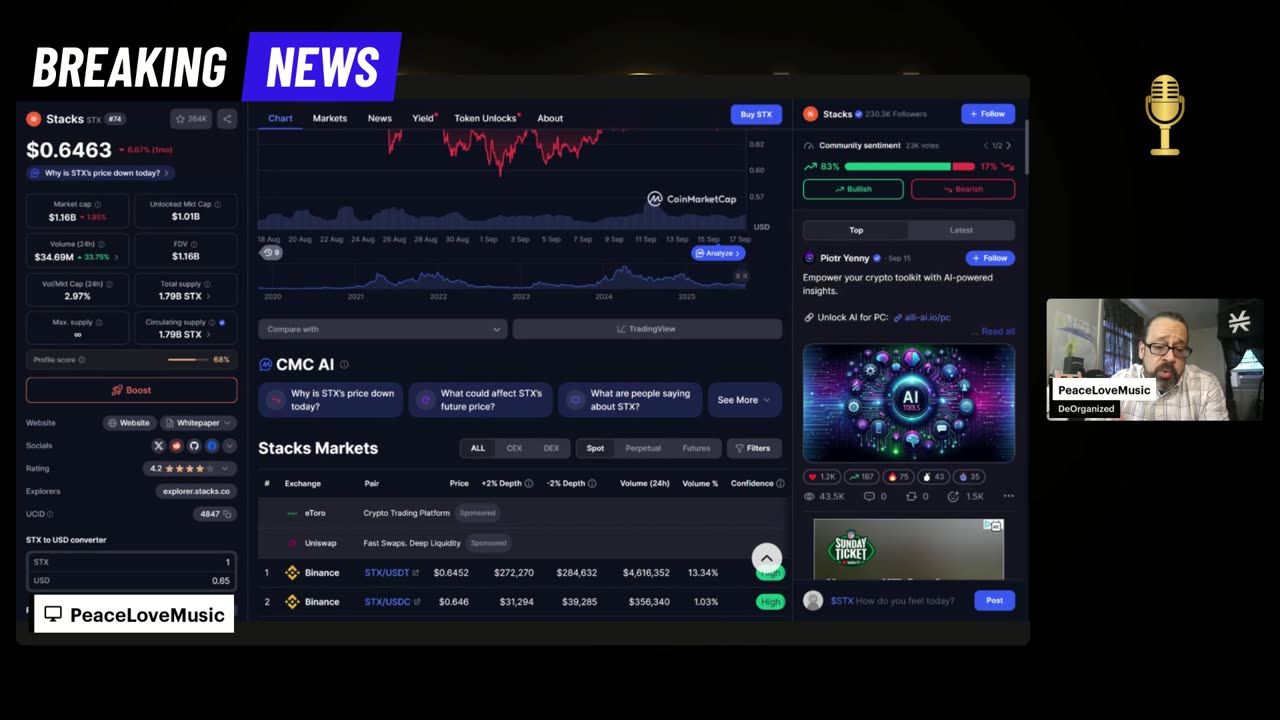 Fed’s Third Mandate, Swiss Bank Blockchain First & Crypto for AI | DeOrganized Morning News @Stacks Update | 9-17 Let's Go!