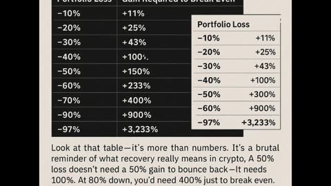 A 50% loss doesn’t need a 50% gain to recover — it needs 100%.