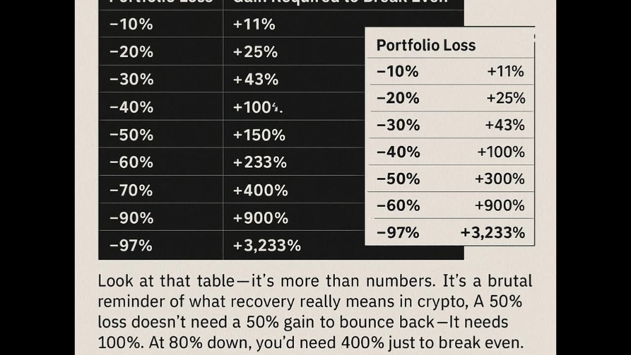 A 50% loss doesn’t need a 50% gain to recover — it needs 100%.