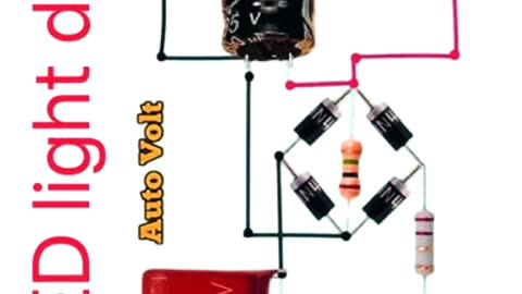 LED Simple Driver Circuit | easy circuit driver led | #led #bulb #ledlight