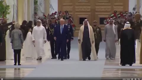 @POTUS đến Qasr al Watan ở Abu Dhabi, chuyến thăm chính thức của Tiểu vương quốc Ả Rập Thống nhất.