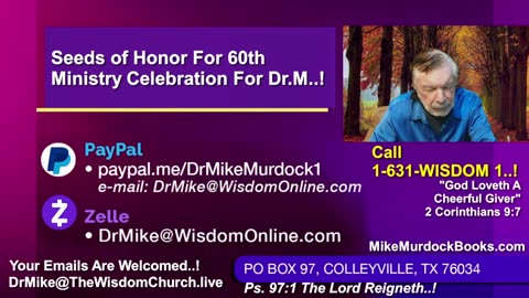 Re-Air: Wisdom Moments With Mike Murdock..!!!