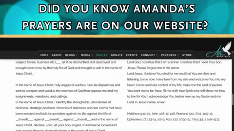 Did you know Amanda’s prayers are on our website?