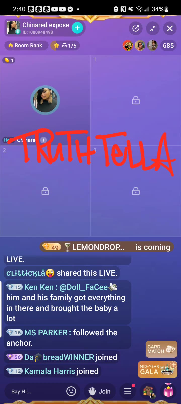 ASHLEY CHINARED TALKS TO HER DAUGHTER ASHYRUS ON LIVE ABOUT INCIDENT