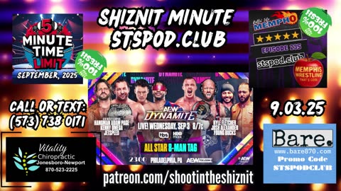 SHIZNIT MINUTE 9.03.25-BT talks DYNAMITE!!!!
