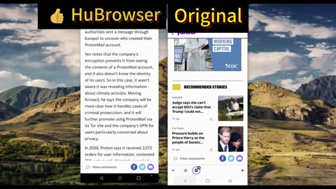 🚀 HuBrowser AI AdBlock + Middle Monitor: 0 Ads Forever! 😎